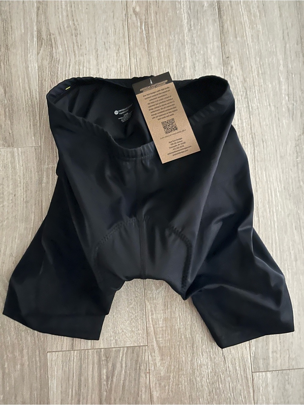 NWT Aero Tech Designs Men’s USA Classic Padded Bike Shorts Black - Size Large